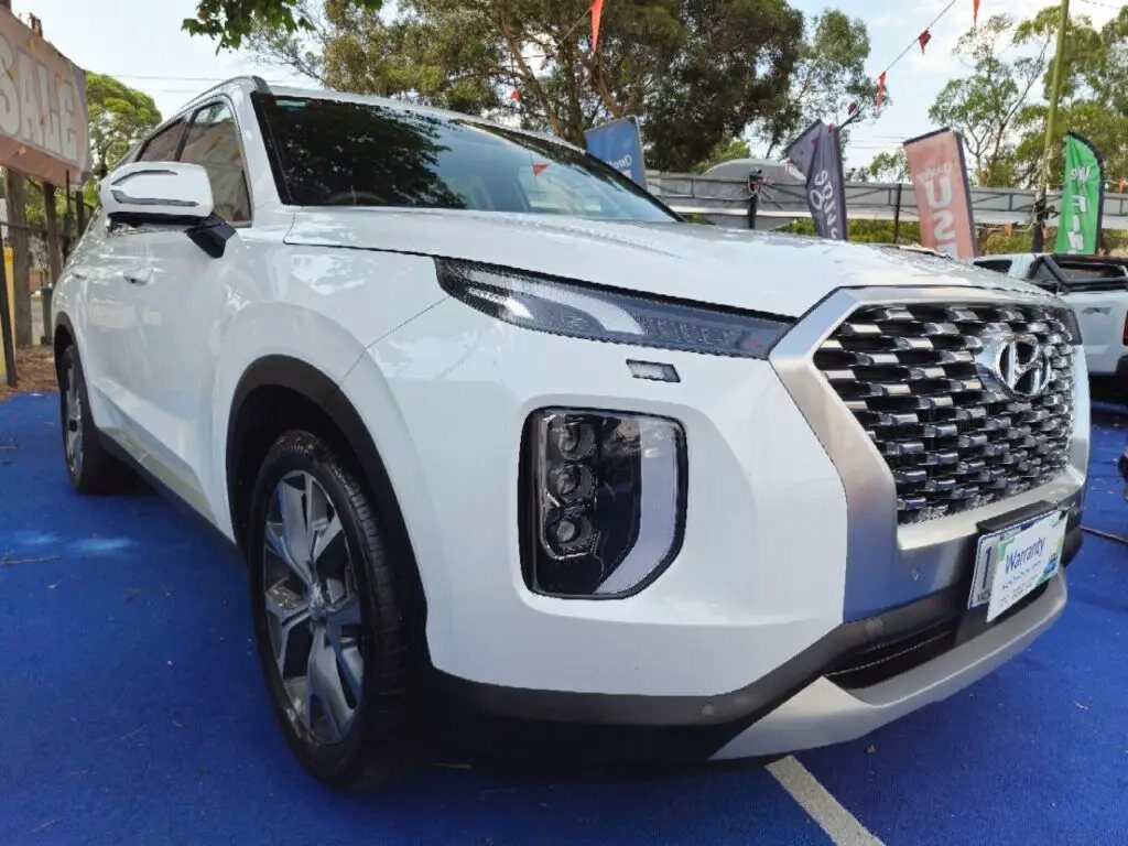 2021 Hyundai Palisade Wagon Diesel Automatic white for sale at LENA AUS GROUP PTY LTD image 1